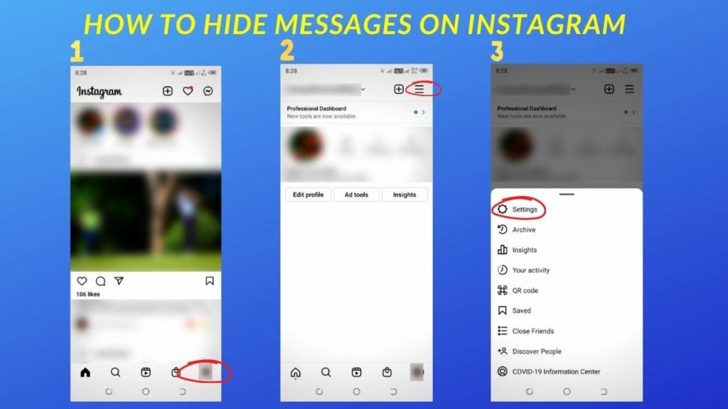 How to hide messages on Instagram