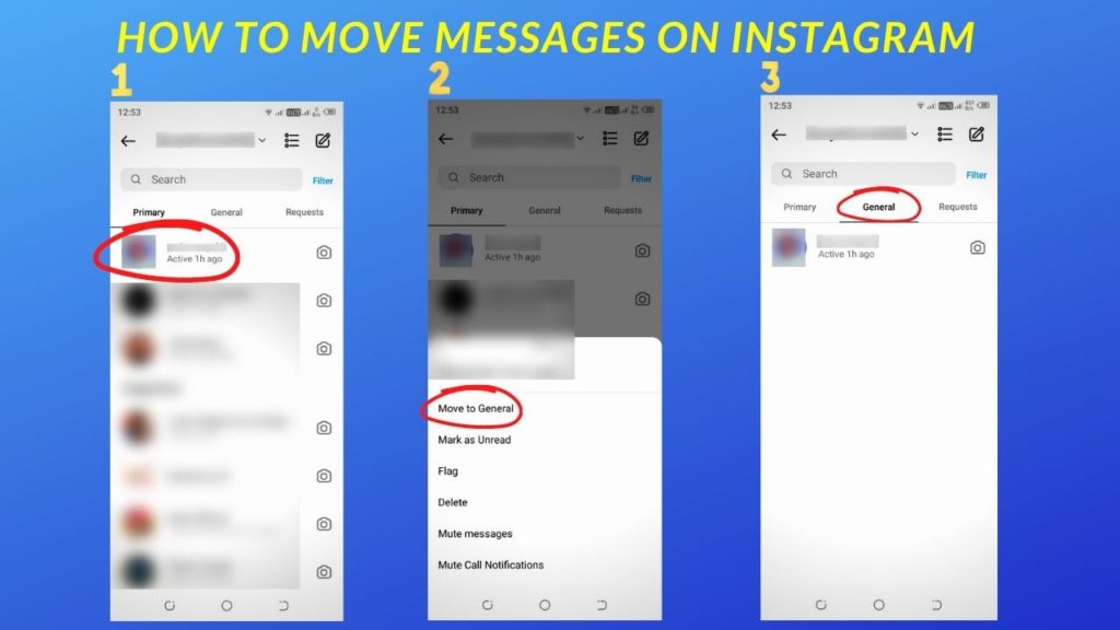 How to move messages on Instagram